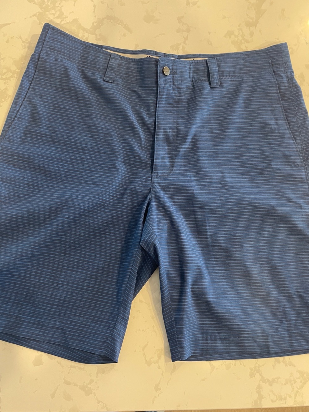 Callaway Men's Navy Blue Striped Golf Shorts